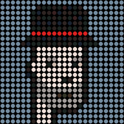 Dot Punk #1630 inspired by the cryptopunks, the first NFT on the Ethereum blockchain