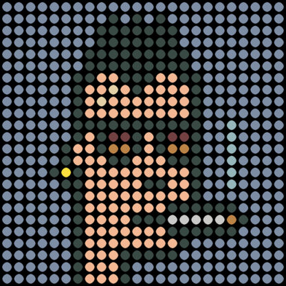 Dot Punk #2830 inspired by the cryptopunks, the first NFT on the Ethereum blockchain