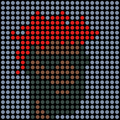 Dot Punk #770 inspired by the cryptopunks, the first NFT on the Ethereum blockchain