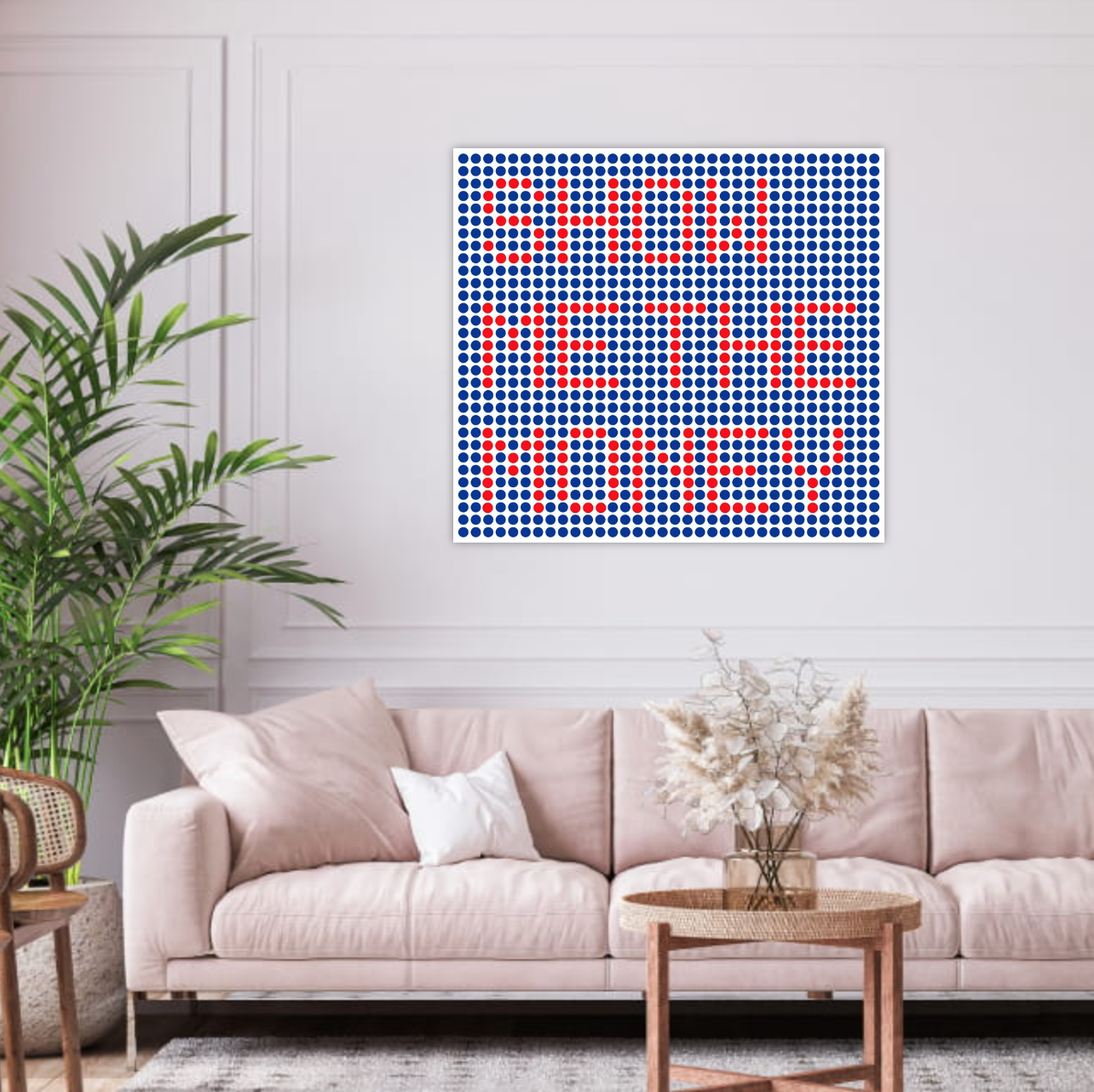 Gucci or Louis Vuitton? Dot painting by Dimitri Likissas